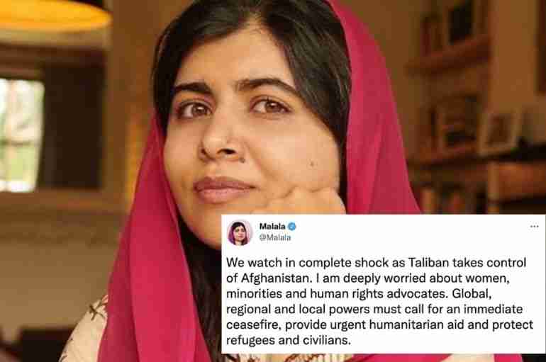Malala Has Expressed Her Concern For Afghanistan’s Women And Girls After The Taliban Took Control Of The Country